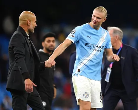 Erling Haaland Becomes Part of Elite UCL Half-Century Group, Hailed by Pep as CR7 and Messi's Equal
