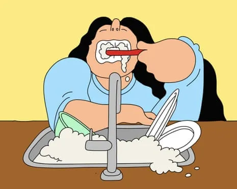 Must My Roommate Stop Brushing Her Toothbrush at the Kitchen Basin?
