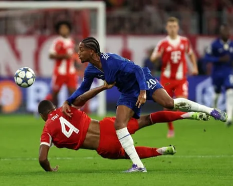 Chelsea's manager rages as the German giants defender Tah avoids red card during UCL setback