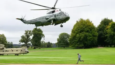Trump Rerouted and Forced to Change Helicopters En Route to Stansted Airport